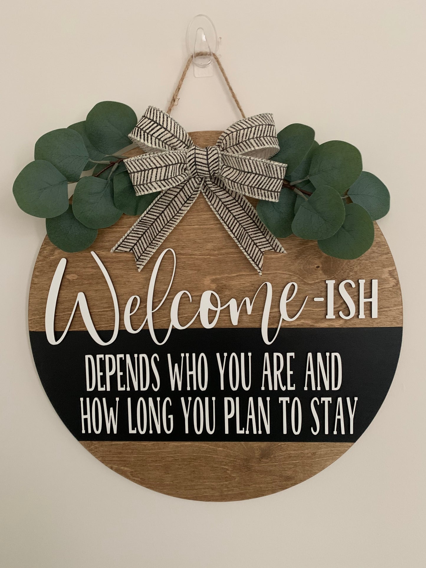 Welcome-Ish Door Hanger