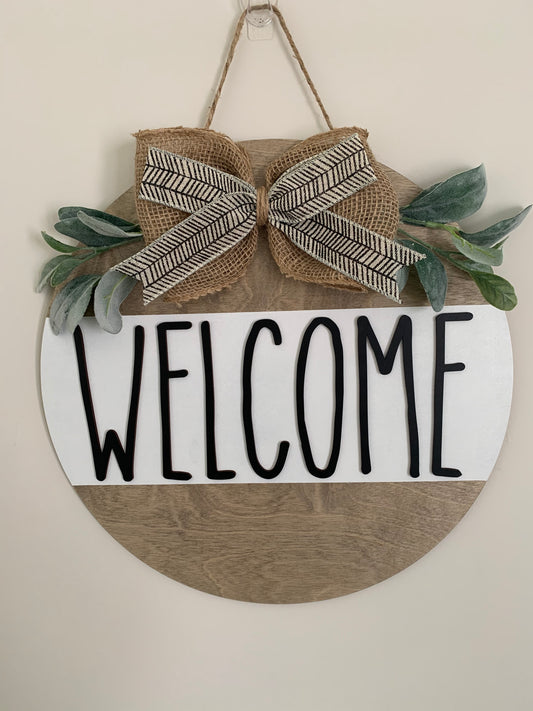 Welcome Farmhouse Door Hanger