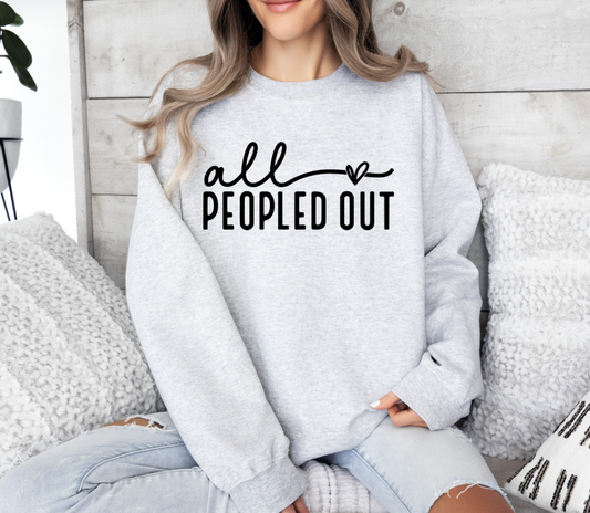 All Peopled Out Crewneck